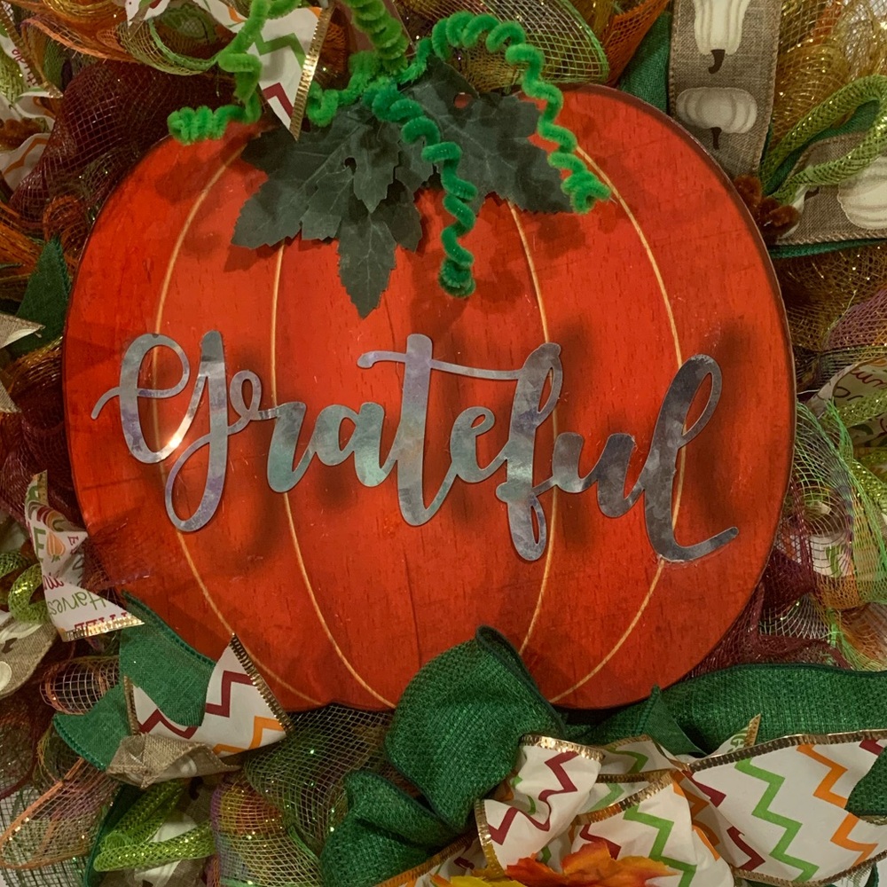 Item49 Autumn Outdoor Decor Wreath - Picture 3 of 7